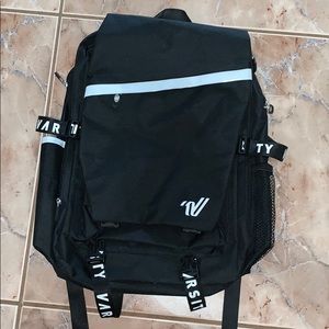 NWOT Varsity Backpack, lots of compartments